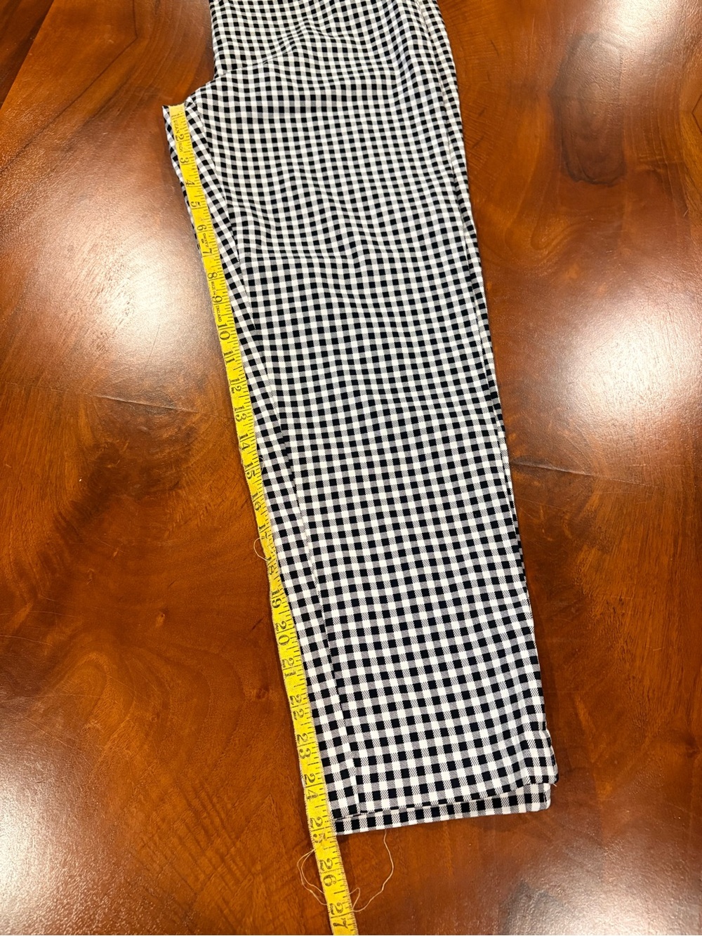 Black & White Gingham Pants (only sold) size M - Picture 5 of 6